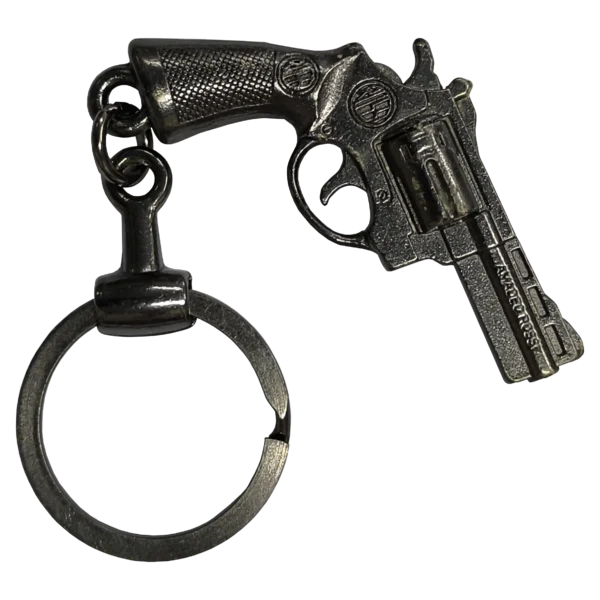 CHAVEIRO REVOLVER METAL CHUMBO