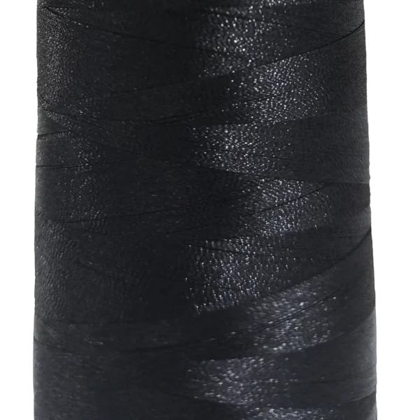 LINHA PRETA DE BORDAR EM POLIESTER COM 5000M/CONE