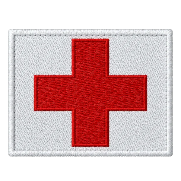 DISTINTIVO DE BRAÇO CRUZ DA SAÚDE BORDADA