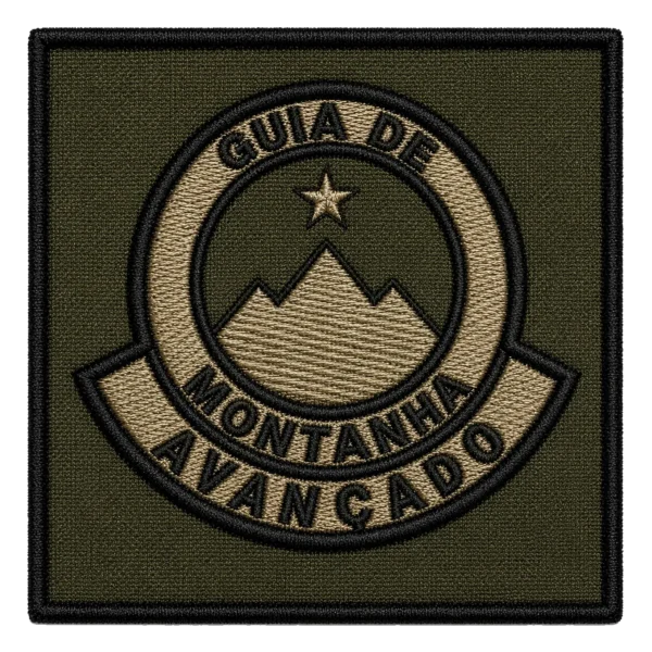 INSÍGNIA BORDADA CURSO AVANÇADO DE MONTANHISMO