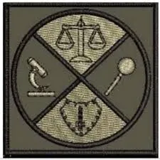 INSÍGNIA BORDADA CURSO PERÍCIA/INVESTIGAÇÃO CRIMINAL