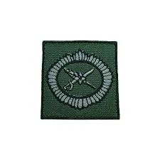 INSÍGNIA BORDADA CURSO DISTINTIVO DE SARGENTO BRIGADA(USO DURANTE DO EXERCÍCIO DA FUNÇÃO)