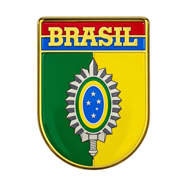 DISTINTIVO RESINADO DE BOLSO OM BRASIL