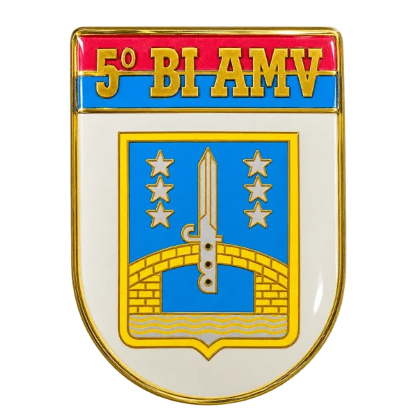 DISTINTIVO RESINADO DE BOLSO OM 5 BI AMV